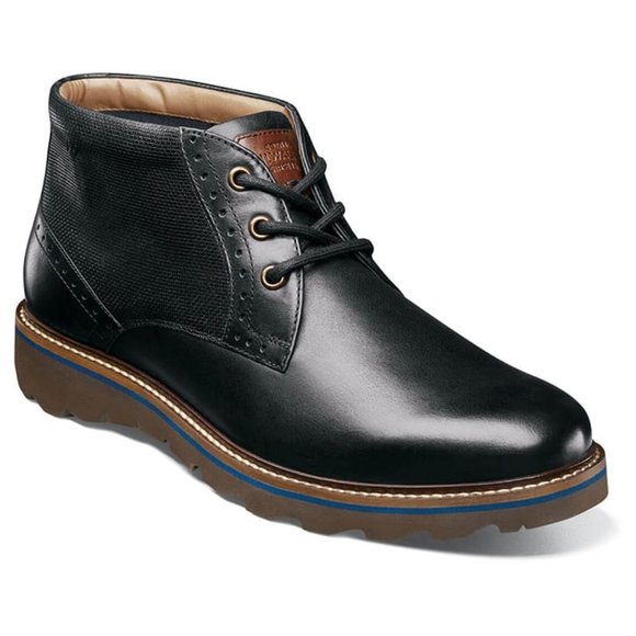 NUNN BUSH mens s 13 LEATHER Plain Toe Chukka Boots Memory Foam Comfort Gel shoes - Picture 1 of 4